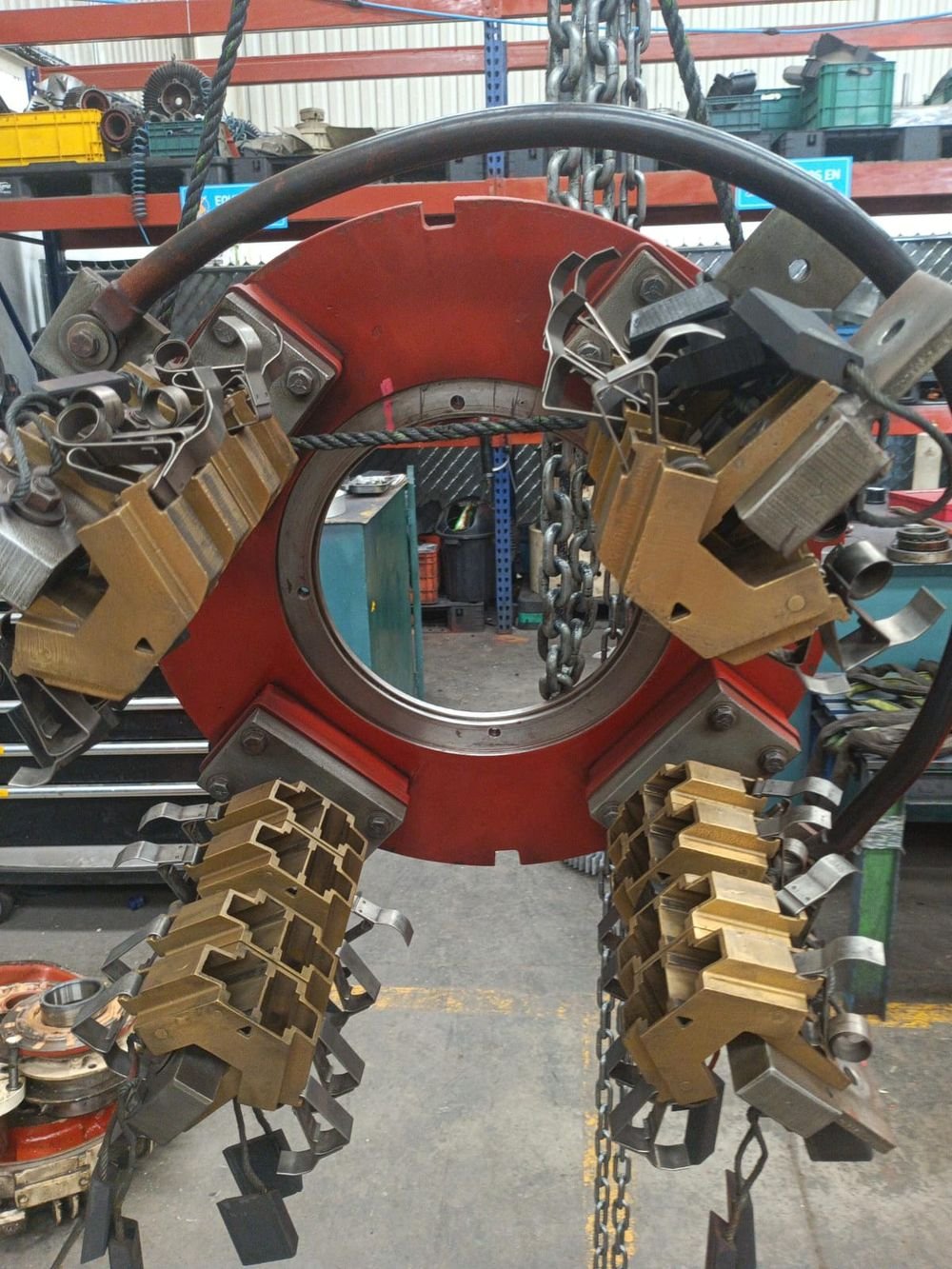 Devanado de cobre en rotor de motor eléctrico