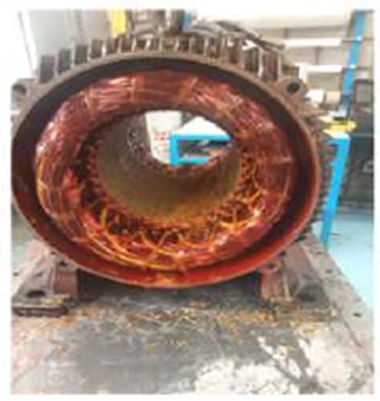 Prueba de impulso en rotor de motor