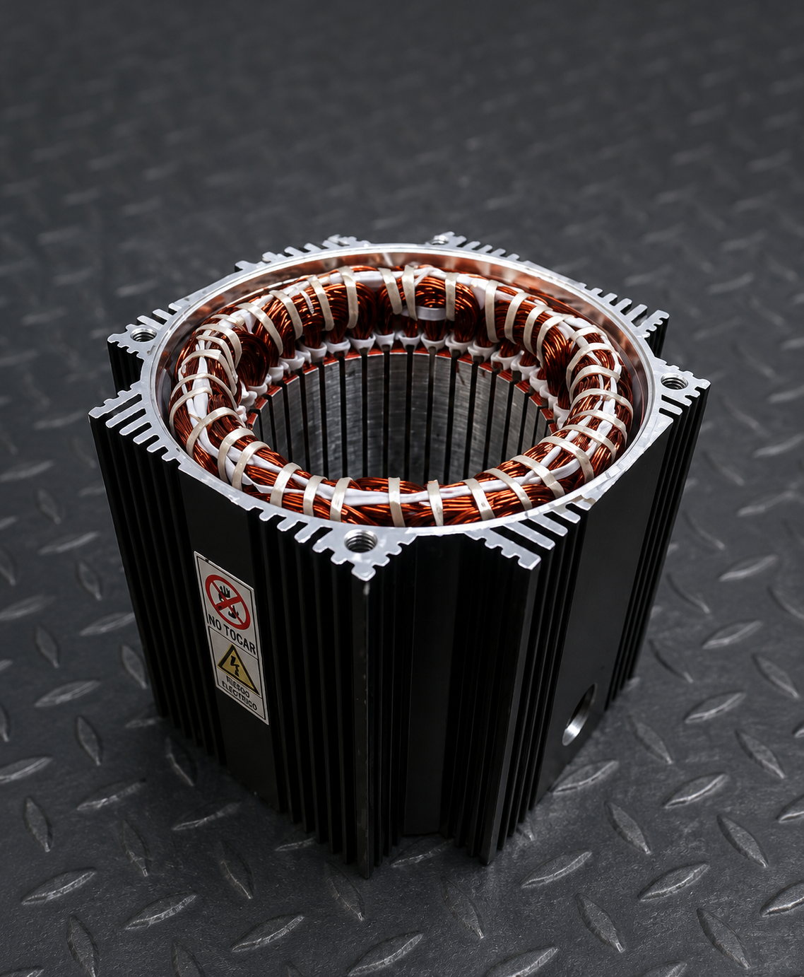 Rebobinado de servomotor, vista de devanado